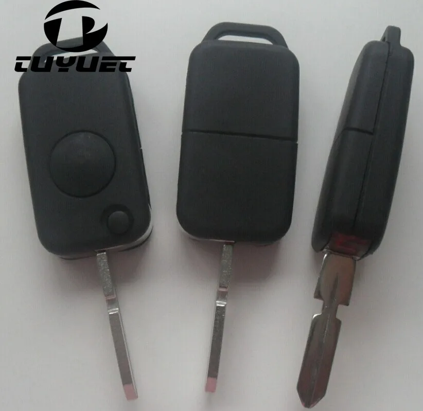 Benz remote key shell 1 button HU39   (11)-1