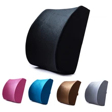 Зимняя меховая мягкая всплеск памяти Автомобильная опоры сидений Подушка плюшевая массажер для спины с подогревом Подушка для талии для стульев домашний офис