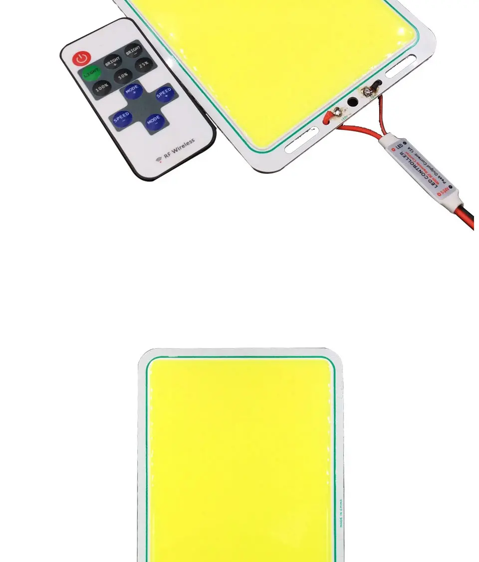 12V dimmable cob led panel light 200W warm cool white led lamp with dimmer (9)