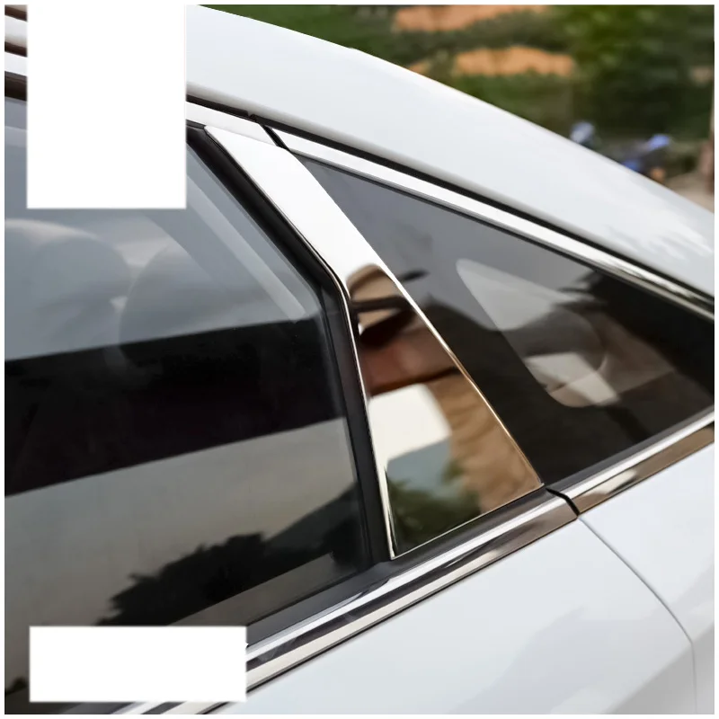 Lsrtw2017 нержавеющая сталь окна автомобиля средний столб планки украшения для hyundai sonata