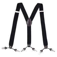 Модный кожаный сплав 6 Клипов Мужские Винтажные повседневные подтяжки/подтяжки Регулируемый ремень высокого качества Tirantes 3,5*120 см