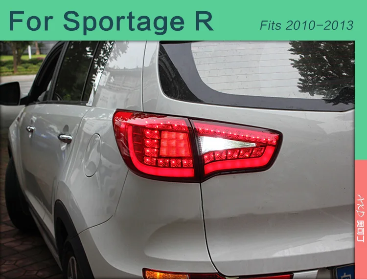 AKD автомобильный Стайлинг для Kia SportageR задний светильник s 2011- Sportage R светодиодный задний светильник светодиодный задний фонарь DRL+ тормоз+ Парк+ сигнал