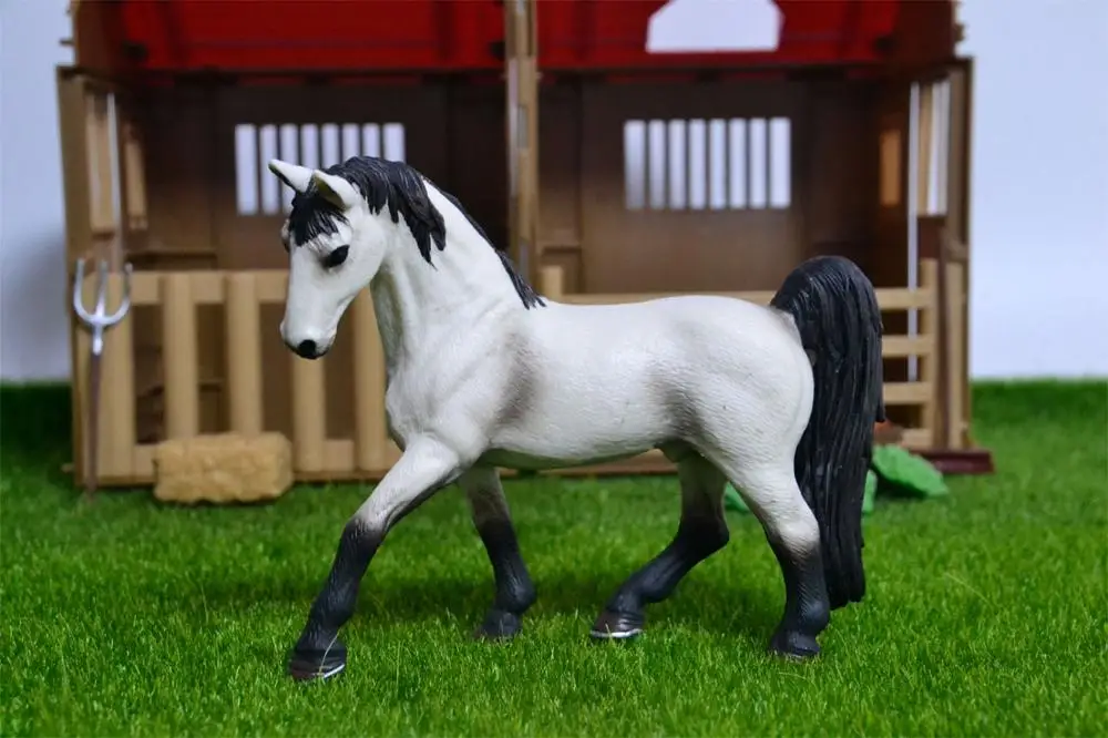 Подлинный фермерский дом, животные, скот, лошади, бельгийский синий бык, ТЕХАССКИЙ РОГ, симментальная корова, отличный Дэйн, детская игрушка, детский подарок - Цвет: Tennessee Horse