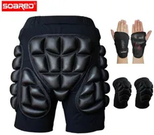 SOARED Short Protective Hip Butt Pad Ski Skate Snowboard Skating Skiing Protection Drop Resistance Roller Padded Shorts 2018 children snowboard ski hip pad protection eva cycling skiing skateboarding sports shorts boys girls skating roller shorts