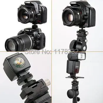 

ems 1/4" - 20 Tripod Screw to Flash Hot Shoe Mount For Go pro Hero3 3+ 4 Gopro Xiaomi yi SJ4000