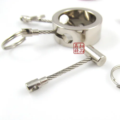 2021 Detachable Circular Keychain Key Ring Wire Rope Key Chain Key