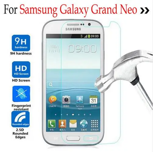 

2pcs Tempered Glass Screen Protector For Samsung Grand Duos I9082 Grand Neo I9060 Plus i9060i GT-i9060 Case Protective Film