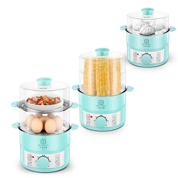 

Egg Steamer Multi-function Egg Cooker Electric Cooker Double Layer Mini Automatic Power-off Timed Cooking Stainless Steel