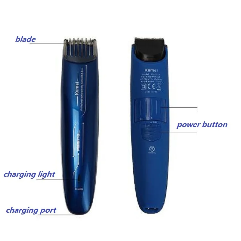 Триммер для стрижки бороды T068 maquina de cortar o cabelo kemei машинка волос инструменты