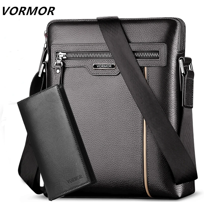 رجل حقيبة جلدية VORMOR العلامة التجارية الكتف Crossbody أكياس بو الجلود الذكور باد الأعمال حقيبة ساعي حقيبة للرجال