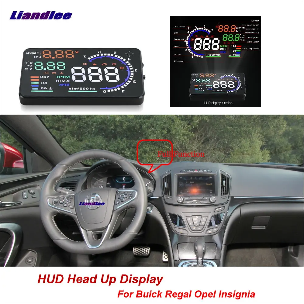 

Liandlee Car Head Up Display HUD For Buick Regal For Opel Insignia 2011-2018 Dynamic Driving Computer Projector Screen Detector