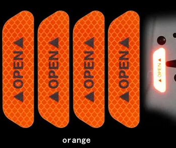 

4PCS Car Door Stickers Warning Mark Safety Reflective Strips FOR Lexus rx350 rx gs is250 gs300 rx300 nx rx330 gx470 Accessories