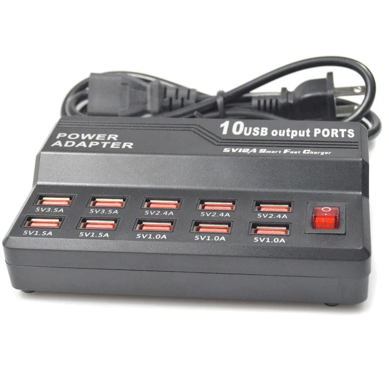 10-port USB power adapter