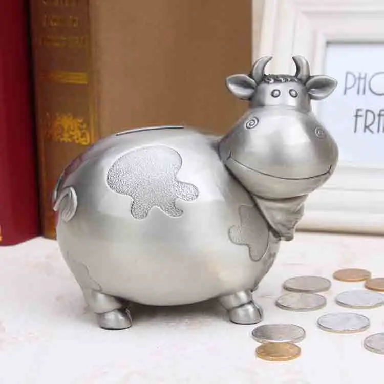 Buy Super Cute Alloy Cow Piggy Bank for Kid's Holiday