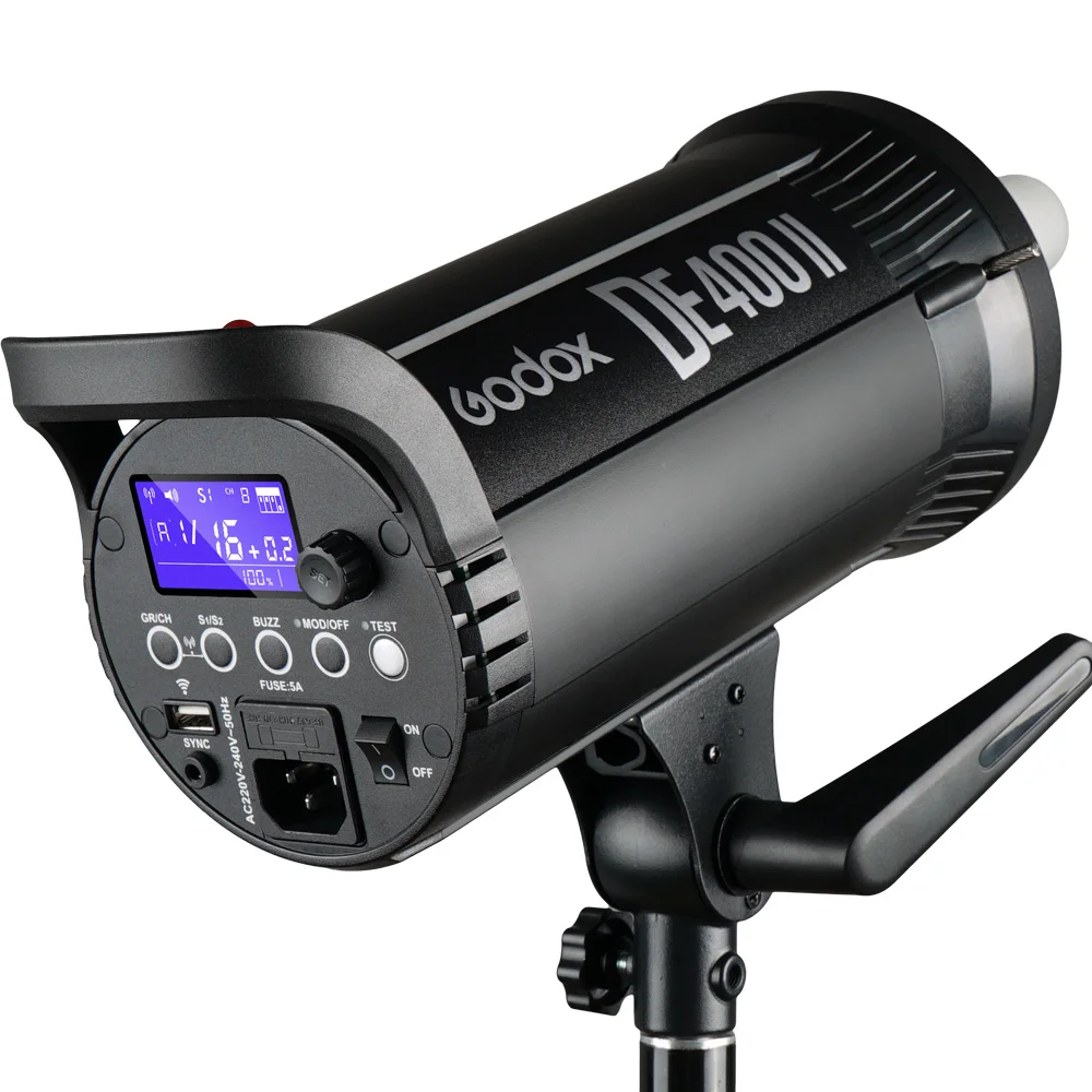 Студийная Вспышка Godox DE400II 400 Вт 400Ws GN65 стробоскоп налобный фонарь для фотосъемки