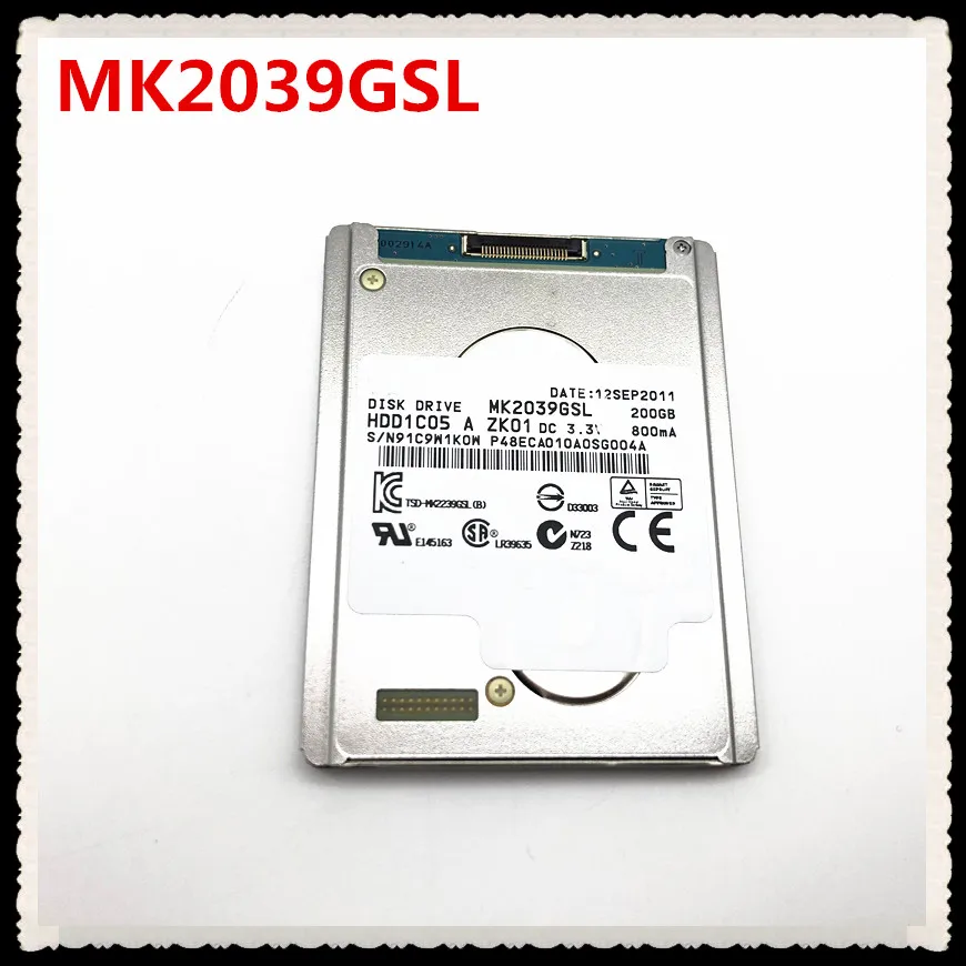

NEW 1.8inch SATA LIF 200GB Hard Drive MK2039GSL FOR Handycam HDR-XR160E air a1304 mc 233 Replace MK1639GSL HS12UHE