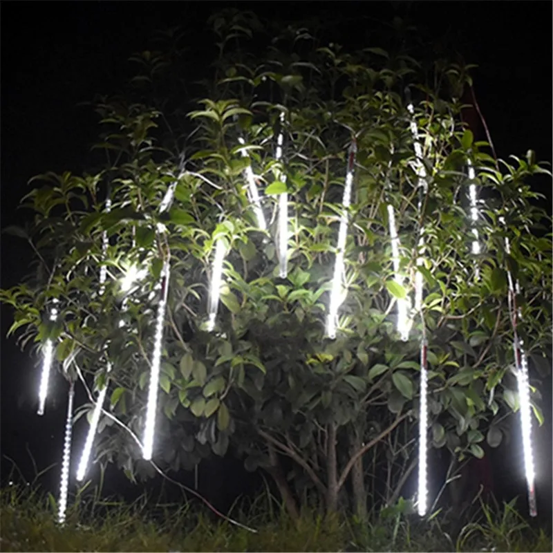 

Colorful LED Solar Panel Meteor Shower String Lights Waterproof Fairy Holiday Street Garland Garden Outdoor Home Lamp decoration