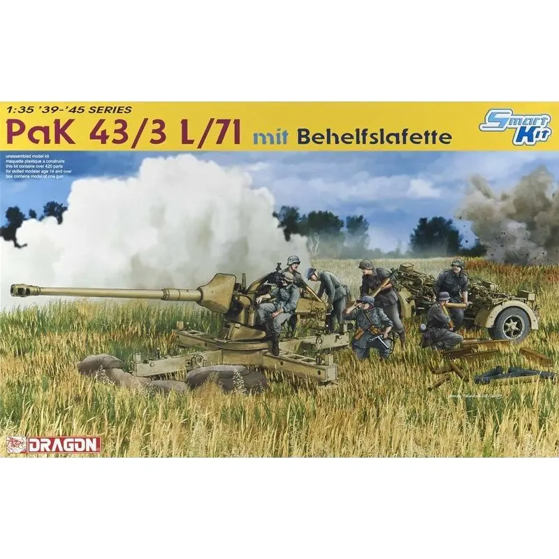 Набор моделей DRAGON 6522 1/35 PaK 43/3 L/71 mit Behelfslafette масштаб | Игрушки и хобби