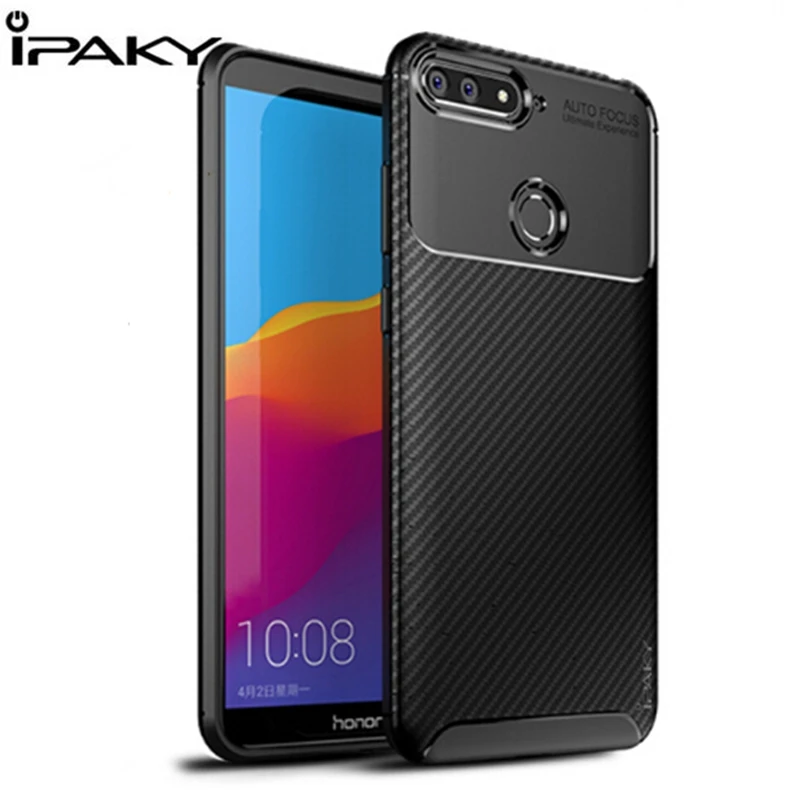 

IPAKY For Huawei Honor 7A 5.45" Case Luxury Anti Slip Soft Silicone TPU Protective Case for Huawei Honor 7A Case DUA-L22 Cover