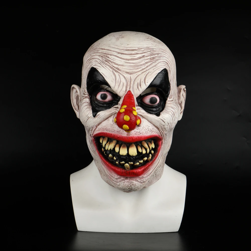 Latex Mask Carnival Costume Accessory Joker Novelty Halloween Party Head Mask  Fancy Dress Party Cosplay Mask (3)