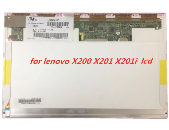 12 дюймовая матрица LTN121AT07 L02 L01 LP121WX3 TLC1 N121IB-L05 для lenovo X200 X201 X201i ЖК-экран для ноутбука Панель 30pin