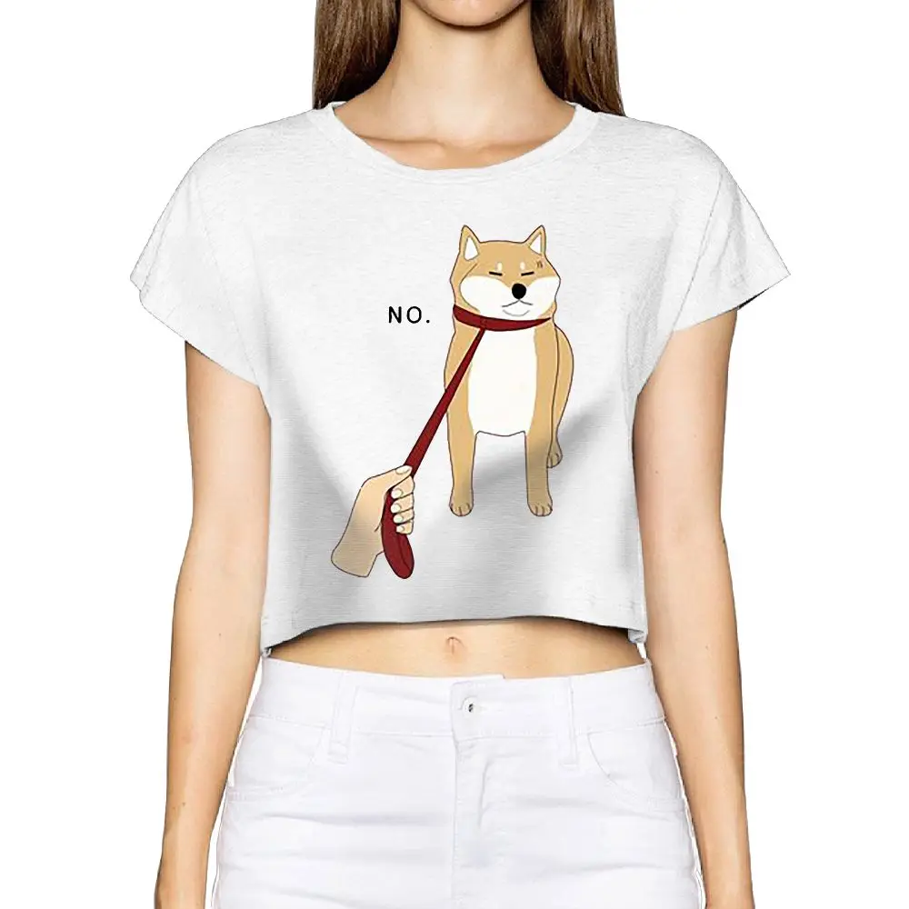 SAMCUSTOM Camisetas настоящая короткая 3D печать Милая Шиба ину летняя модная уличная