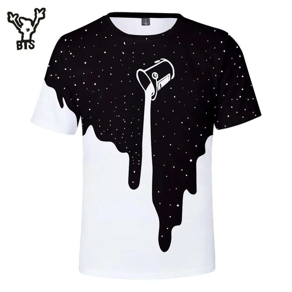 3D Spilled Milk Space Galaxy Funny Tshirt Lovely Fashion Summer Women ...