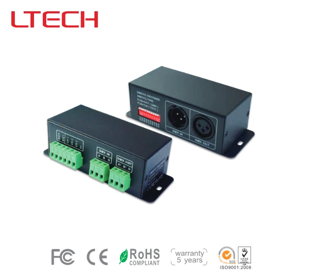 

LT-8048 3CH CV DMX512 Led Decoder;DC12-48V input;4A*3CH output for single color/bi-color/rgb led lamp strip