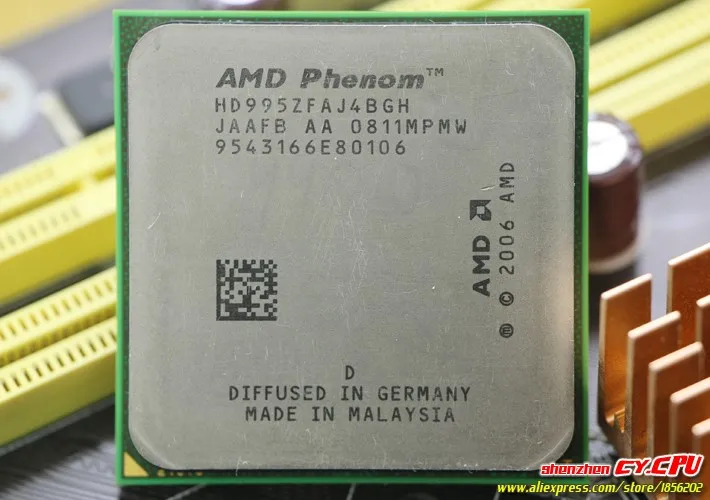 Процессор AMD Phenom X4 9950 четырехъядерный процессор(2,6 ГГц/2 м/125 Вт/2000 ГГц) Socket am2+ 938 pin, есть, 9750