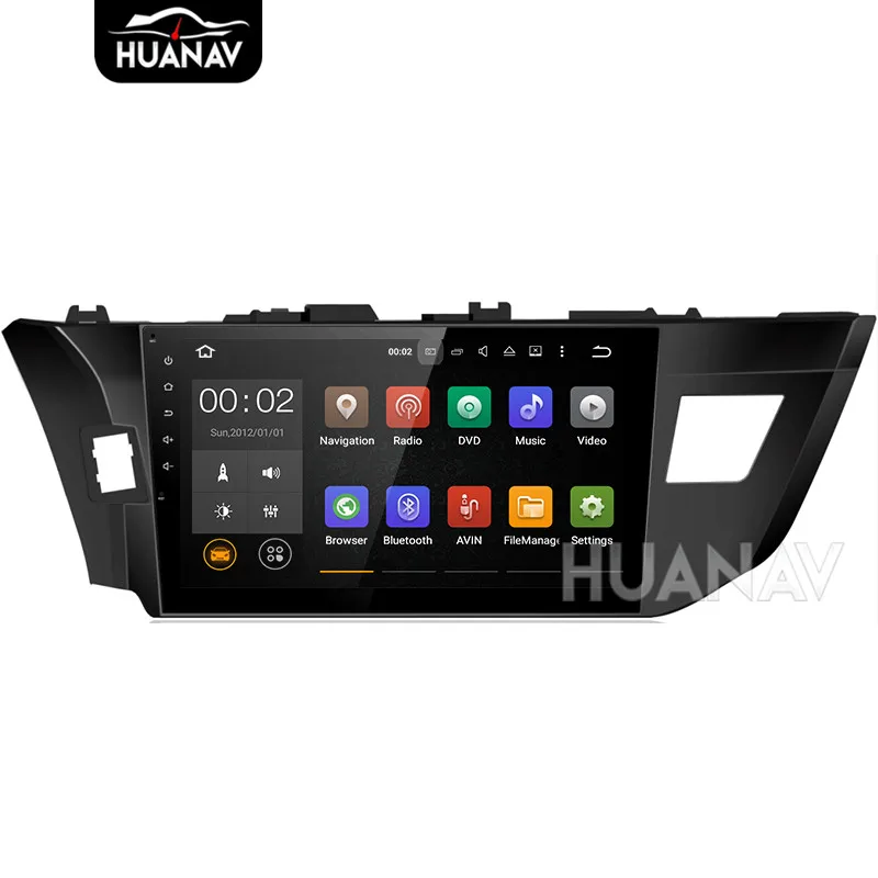 Cheap Android8.0 4GB+32GB/Android7.1 2GB+16GB Car DVD player GPS navigation for Toyota Corolla 2014 2015 2016 GPS NAV auto Head Unit 1
