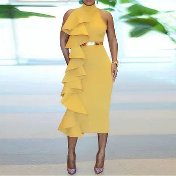 

Vestidos Mujer Vadim Special Offer Hot Sale O-neck Regular Plus Size Dress Women Free Shipping 2020 Summer Large Solid Dresses