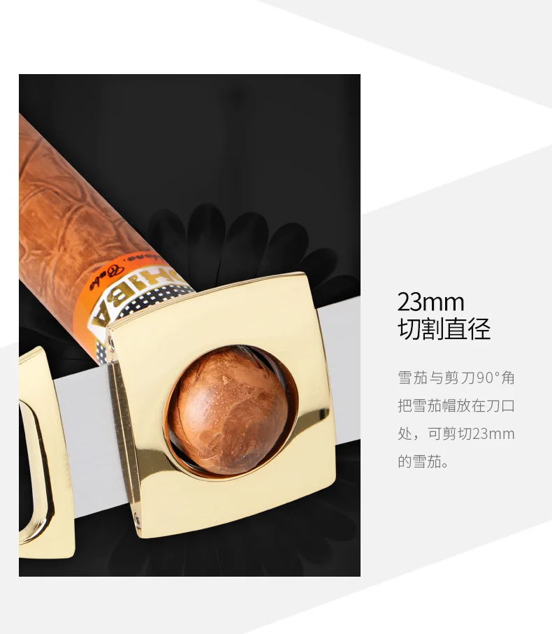 CIGARLOONG cigar cutter портативный из нержавеющей стали Острый двойной край ножницы для сигар CC-114A