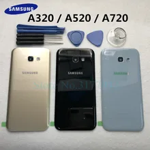 A320 A520 A720 задний корпус батареи для samsung Galaxy A5 A3 A7 SM-A520F SM-A320F SM-A720F сзади Стекло чехол+ инструмент