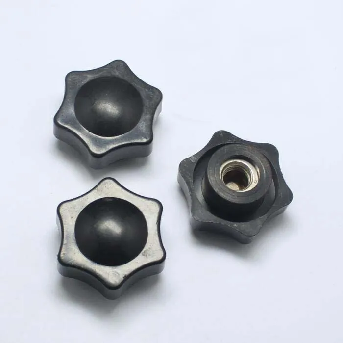 M8 M12 Hexagon head plum Nuts knob twist knob plastic head whirling