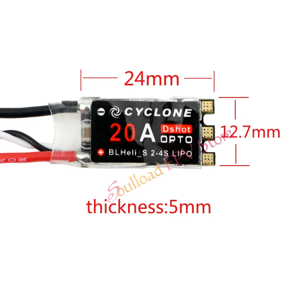 Новое поступление Cyclone 20A BLHeli_S ESC DSHOT 20A ESC BLHeli S контроллер скорости 2-4S для FPV Raing Drone Квадрокоптер 210 рама