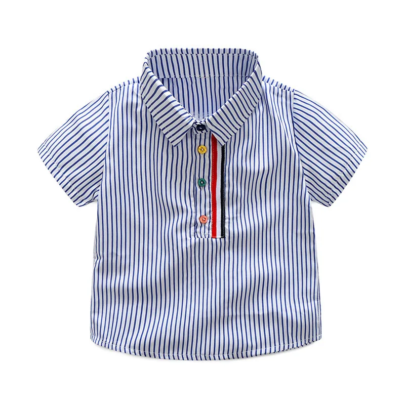 2019 Summer Baby Boys Clothes Sets Gentleman Cotton Children Clothing Floral Print Shirt Shorts Kids Outfits For Boys Suits 2Pcs (2)