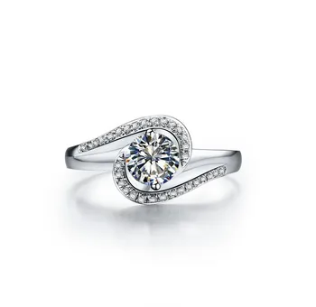 

Wholesale Noble Classical 0.5 Carat Fine Diamond Ring Wedding Ring High Quality Fine Diamond Engagement Ring