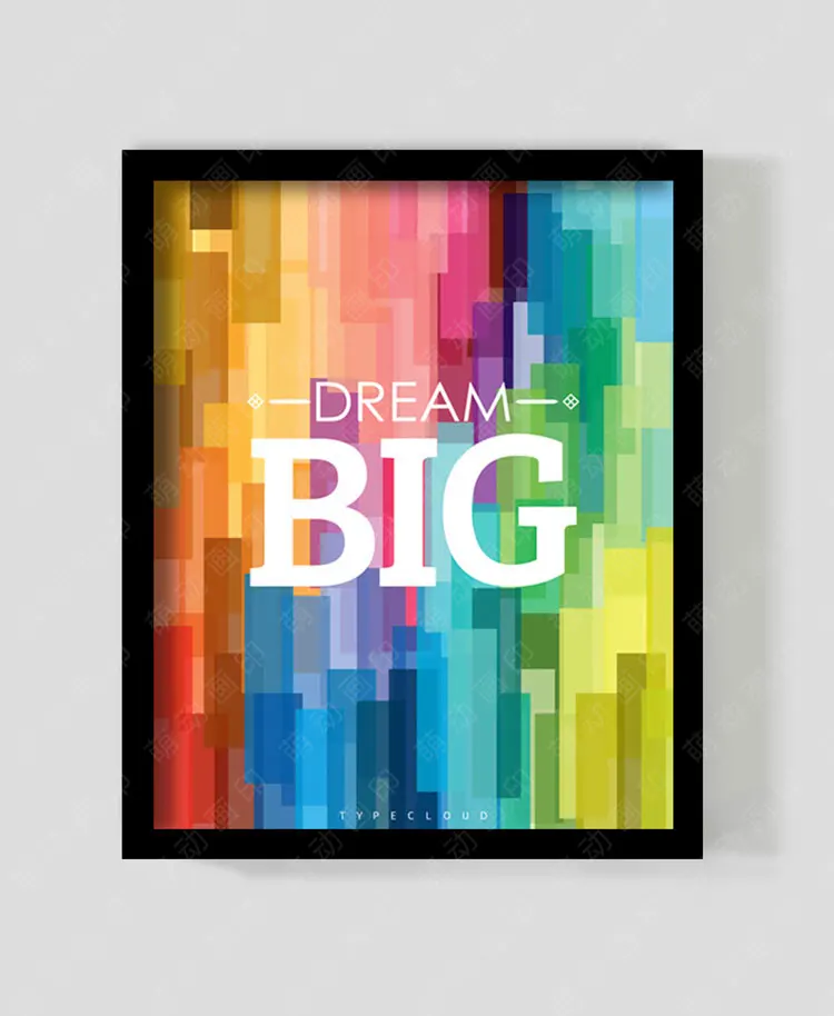 

wall posters dream big Posters wall painting Canvas Art Print Wall Pictures Home Decoration picture Frame not include MD