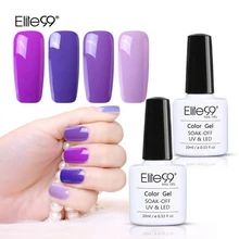 Elite99 Однотонная одежда лак для ногтей УФ-гель 6 шт./компл., семиперманентный Гель-лак GelPolish светодиодный светильник нейл-арта