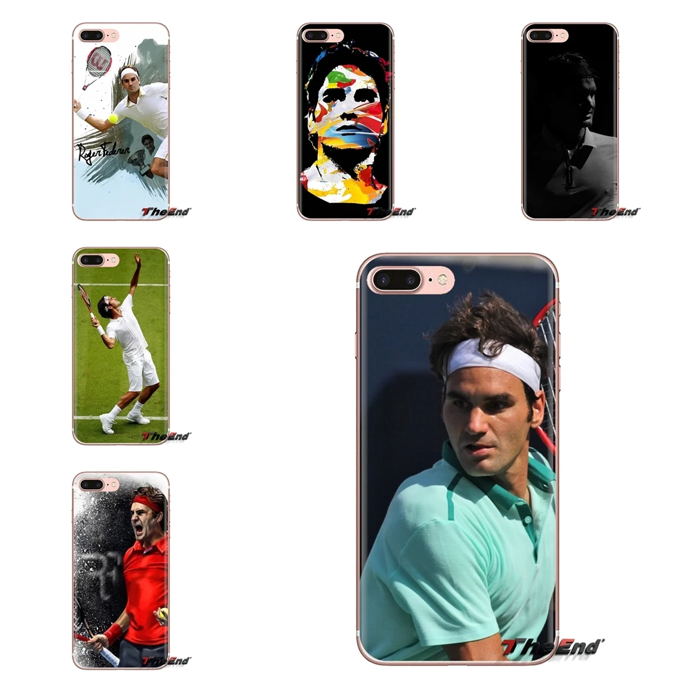 

For Samsung Galaxy A3 A5 A7 A9 A8 Star A6 Plus 2018 2015 2016 2017 Transparent Soft Cases Covers Roger Federer