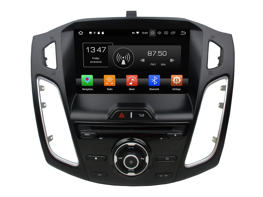 Discount 8 Core 64GB rom Android 9.0 Navirider Car radio touch screen GPS Navigation for FORD Focus 2012-2014 bluetooth video Player 0