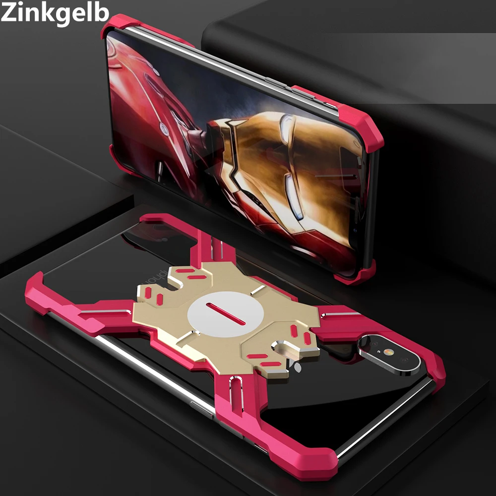 

For iPhone XS Max Case Cover Luxury Cute Hard Metal Aluminum Alloy Protection Armor Bumper Phone Case for iPhone XR Back Cover