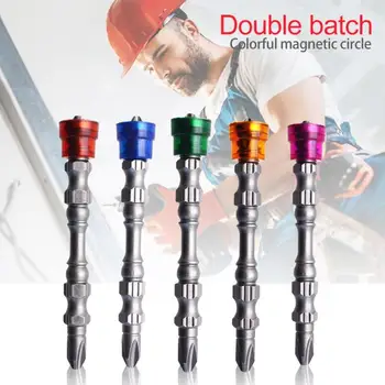 

5pcs PH2 Magnetic Screwdriver Bit Cross Head Anti Slip S2 Steel Electric Screw Driver Set With Magnet 65x8x8mm