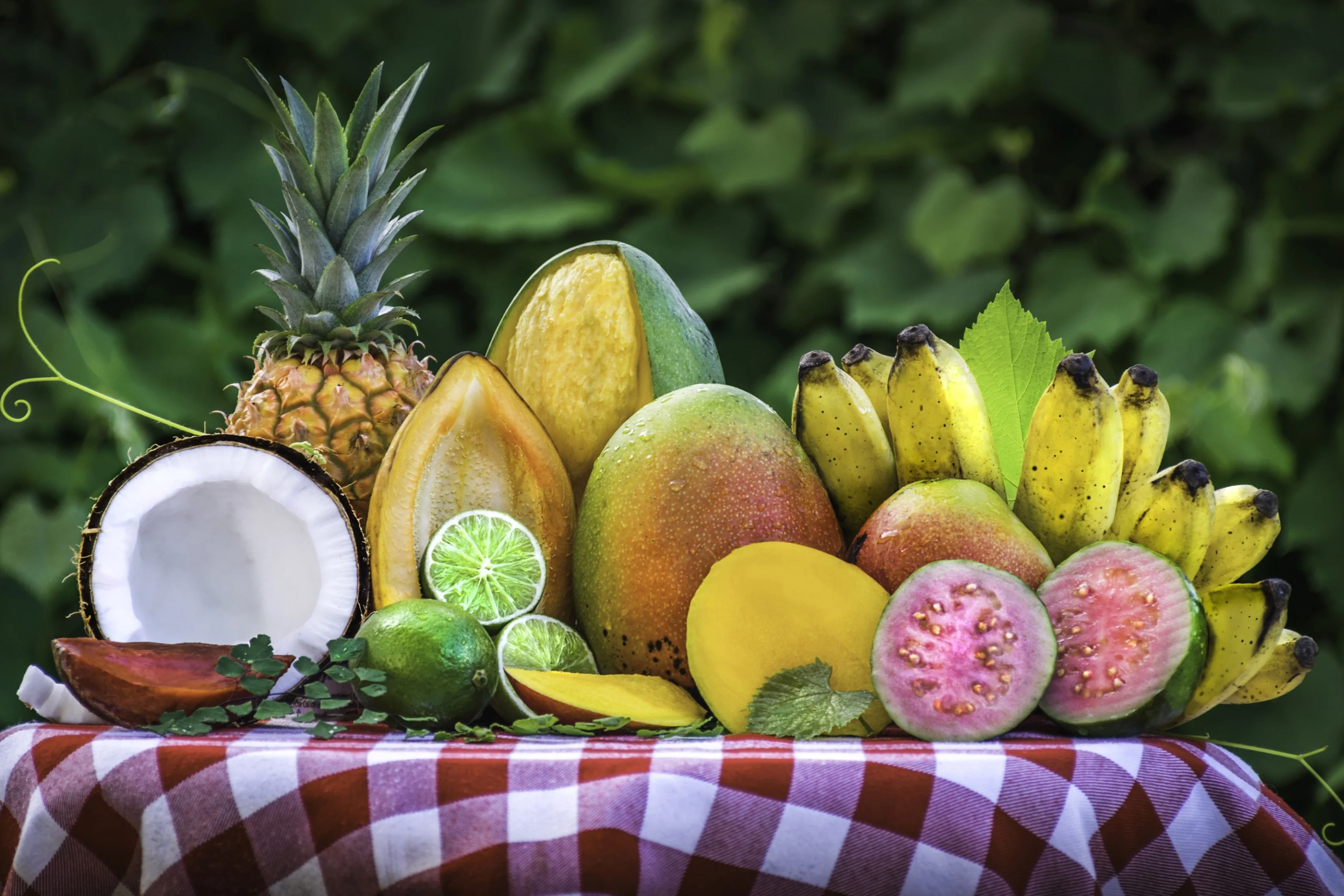 Résultats de recherche d'images pour « ananas durian banane et noix de coco »