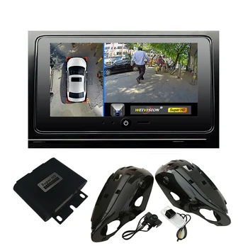 

WEIVISION 360 bird View Car DVR record system with 4HD rear backup front side view camera for Hyundai IX35 New SantaFe IX45