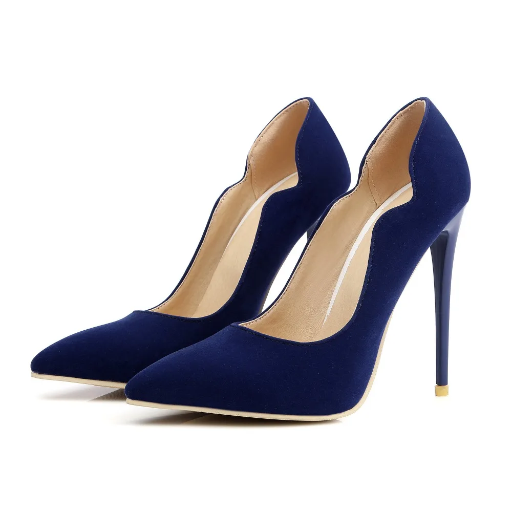 Big Size Sale 34-47 Apricot New Fashion Sexy Pointed Toe Women Pumps Platform super High Heels Ladies Wedding Party Shoes 8-9