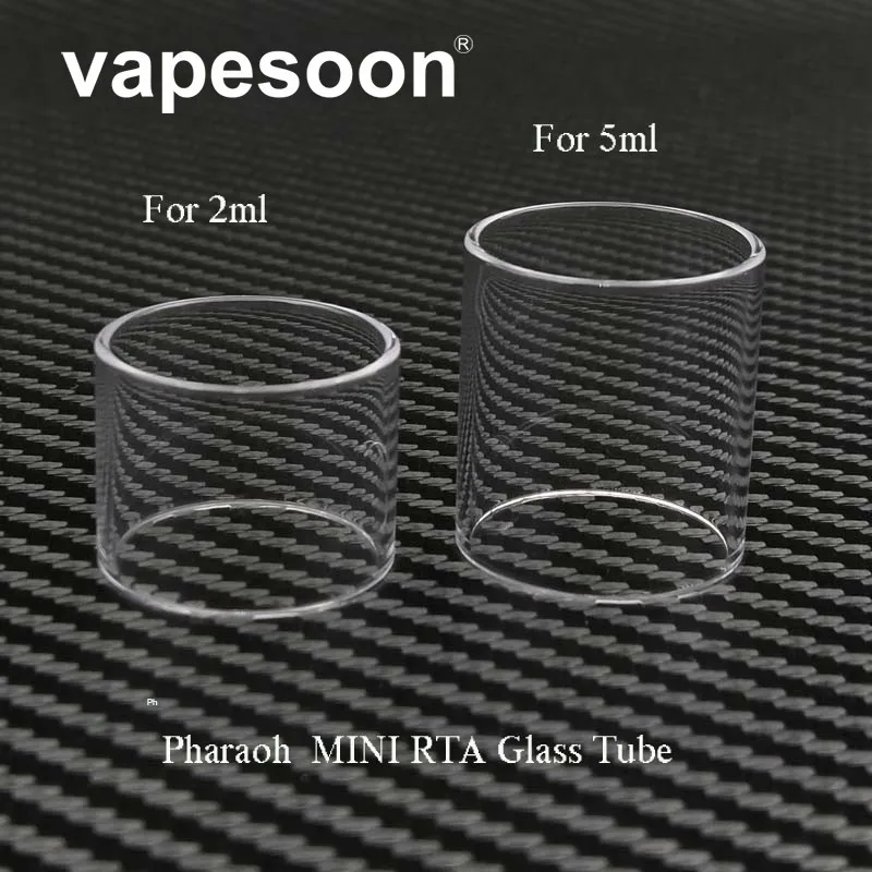 

original vapesoon Replacement Pyrex Glass Tube for Pharaoh mini RTA 5ml/2ml Atomizer tank straight glass tube