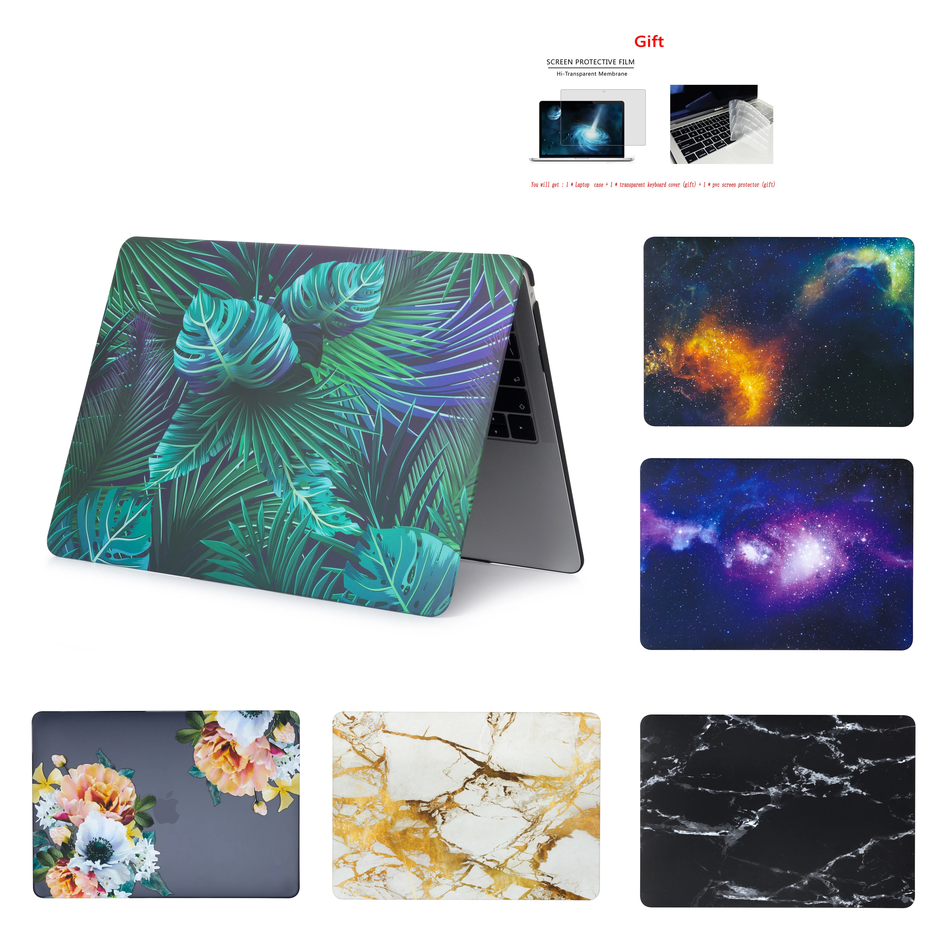 

New HQ color printing Case For Apple Macbook Air Pro Retina 11 12 13 15,A1932,New Air Pro 13.3 15.4 inch With Touch Bar