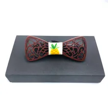 Мода деревянный галстук-бабочка галстук дети жениха деревянный галстук-бабочка Свадебная вечеринка галстуки-бабочки деревянный галстук 10,5 см