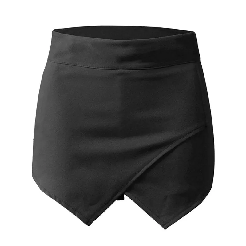 Сексуальная Асимметричная юбка с высокой талией, Повседневная облегающая летняя юбка-карандаш на молнии для вечеринки, яркие женские мини-юбки - Цвет: Черный